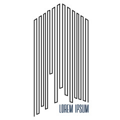 Isolated building logo