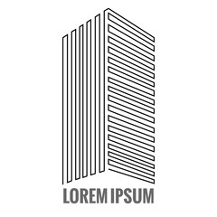 Isolated building logo