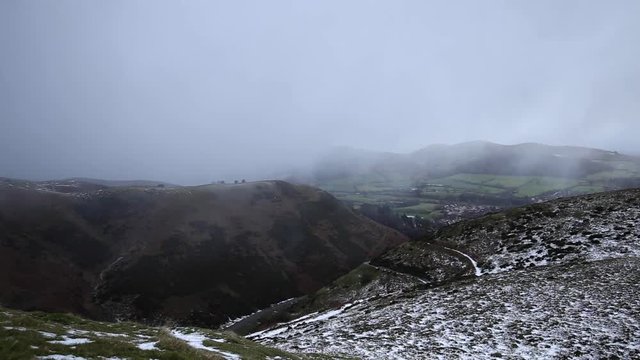 Snow Storm in Mountains