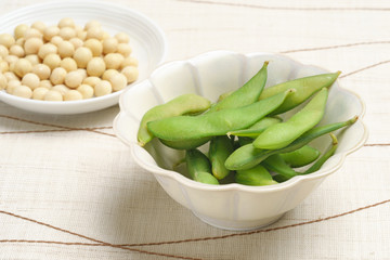Edamame and soy beans