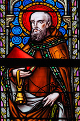 Fototapeta premium Stained Glass - Saint Anthony the Hermit