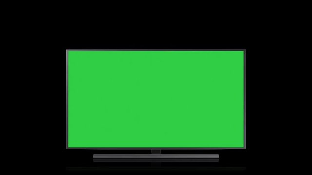 4K Green Screen TV, Television Chroma Key, Modern Flat Display