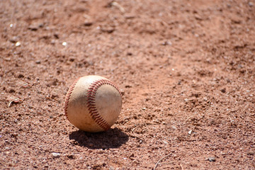 Weathered baseball