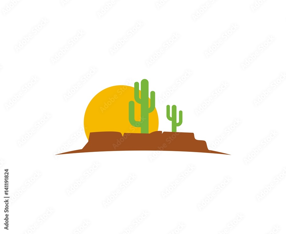 Sticker desert logo