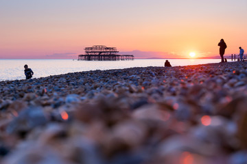 Brighton pier and beach, England - 141193077