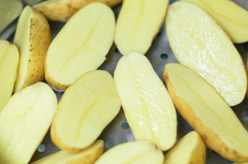 Potato cutting To bring streaming