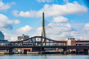 Boston, Massachusetts, USA downtown cityscape.