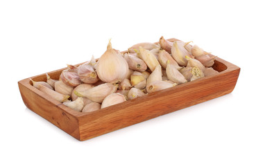 garlic isolate on white background