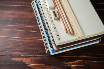 notebook and stationery