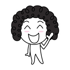 Cartoon Character greeting gesture