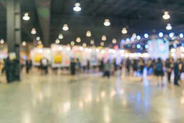 Bokeh Light At the exhibition center. 