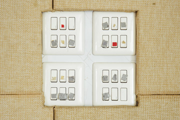 light switch button control