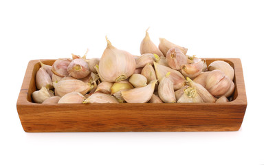 garlic isolate on white background