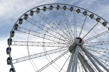 Brisbane ferris wheel is located on Southbank Parklands in Brisbane.