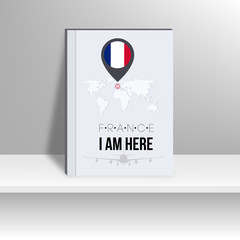 World Map and Famous Landmark. vector, illustration design.