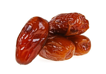 Dates fruit isolated on a white background