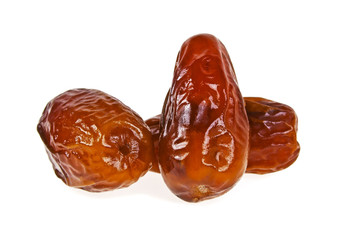 Dates fruit isolated on a white background