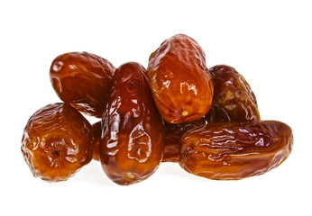Dates fruit isolated on a white background