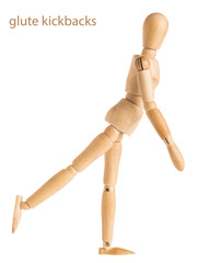 glute kickbacks pose