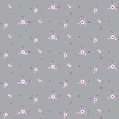 Cute Floral pattern of small flowers. 
