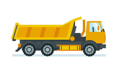 Lorry for transportation of goods and materials, heavy of weight.