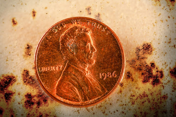 One cent coin