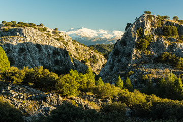 Vista over Sierra Nevada National Park, Spain