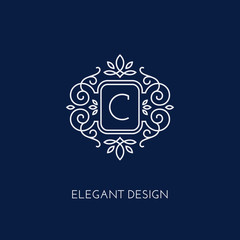 monogram design template