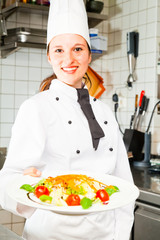 Chef Preparing Pasta