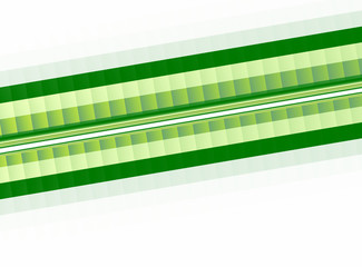 Green and white pixelated effect fractal stripe