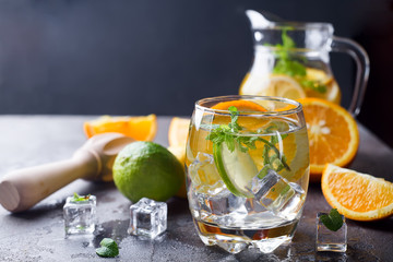 Citrus lemonade with mint