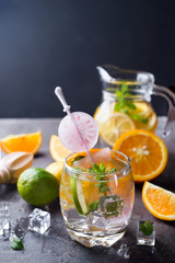 Citrus lemonade with mint