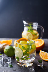 Citrus lemonade with mint