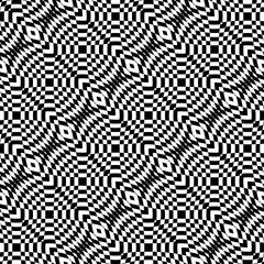 Design seamless monochrome checkered pattern