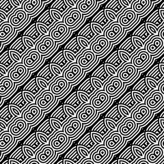 Design seamless monochrome waving pattern