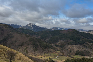 Schneeschmelze im der Ardeche in Frankreich