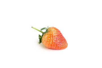 Fresh strawberry on white background
