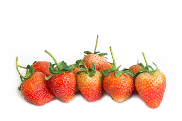 Fresh strawberry on white background
