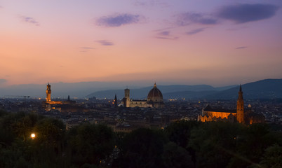 sunset in Firenze