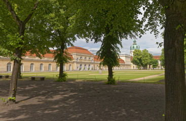Berlin in Germany - Beautiful palace in an empty park