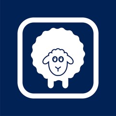 Sheep silhouette icon