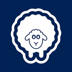 Sheep silhouette icon