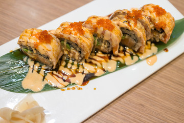 Smoked Salmon And Avocado Sushi Rolls