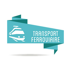 Logo transport ferroviaire.