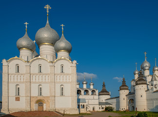 Summer view of medieval the Kremlin in Rostov the Great as part of The Golden Ring's group of...