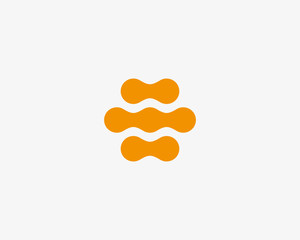 Abstract hive vector logo design template. Honey fruit fresh logotype.