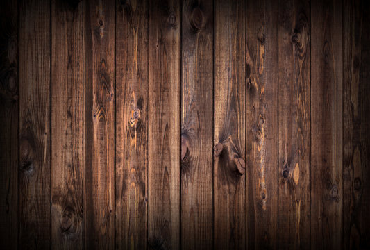 Fototapeta Dark wood planks background