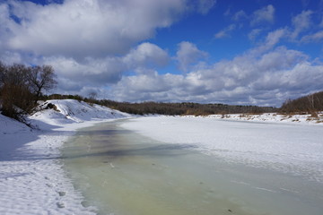 frozen river