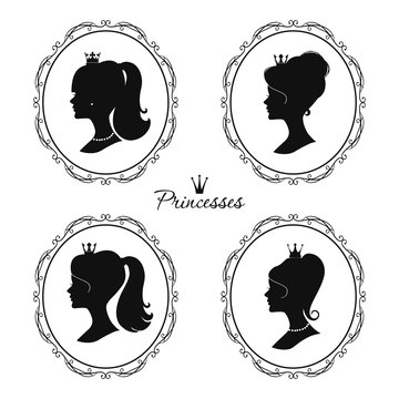 victorian woman cameo silhouette