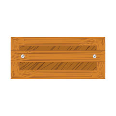 Wooden box flat icon isolated on white background